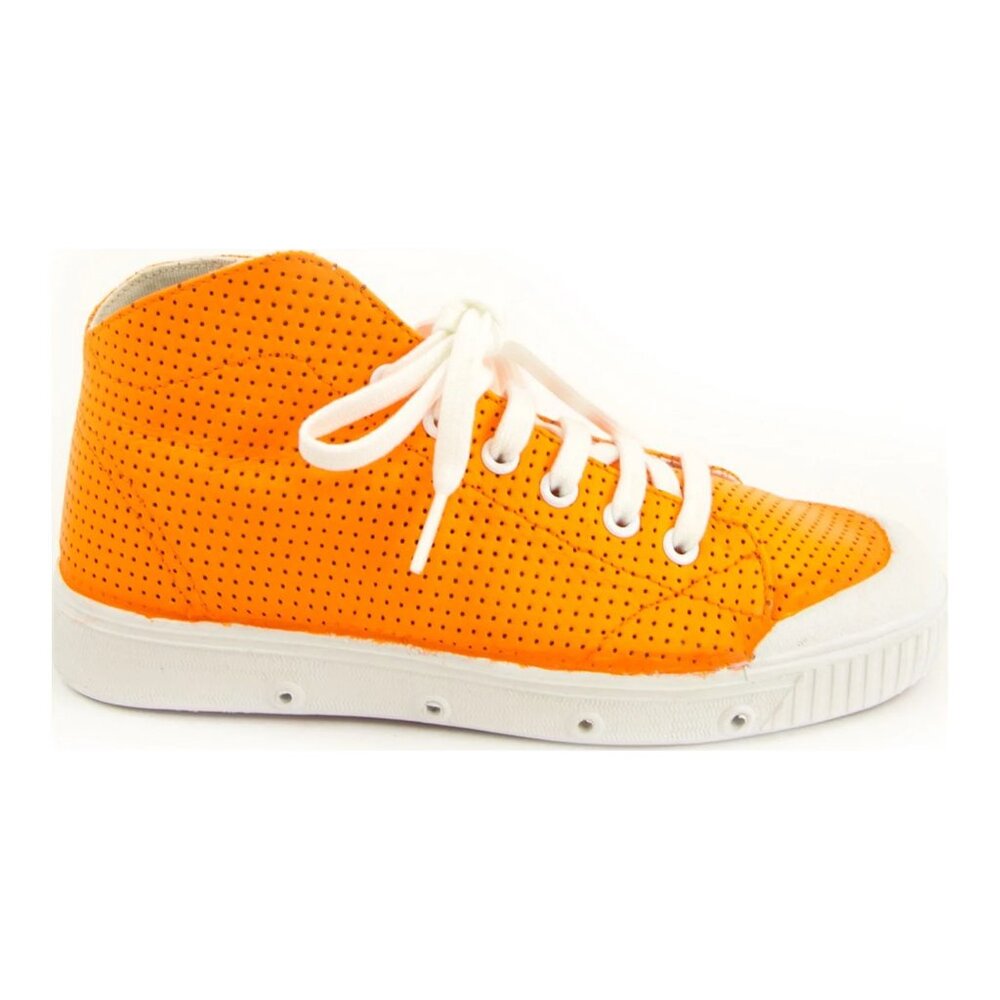 Spring Court Women's Leather B2 Punch Fluo Sneakers Orange